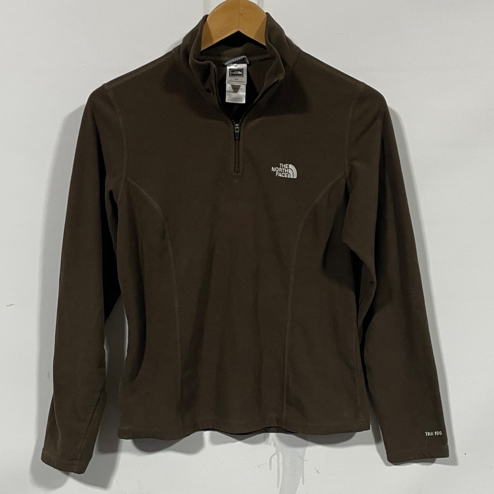 The North Face Women's Brown Quarter-Zip Fleece Pullover